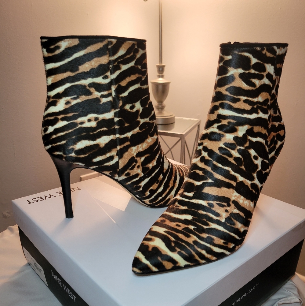 Nine West Animal Print Booties